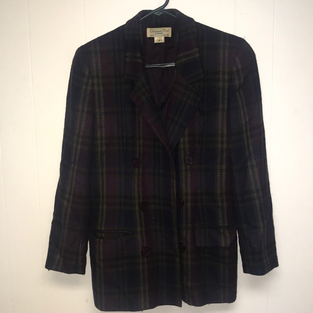 1980's CHRISTIAN DIOR VINTAGE DIOR WOOL VTG